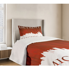 Michigan City Letters Bedspread Set