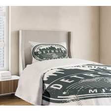 Michigan Old Stamp Bedspread Set