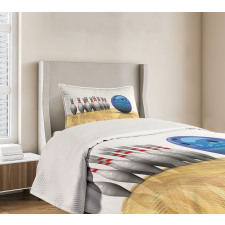 Objects on Floor Bedspread Set