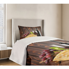 Cabernet Bottle Cheese Bedspread Set