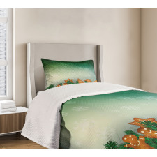 Xmas Cookies Bedspread Set