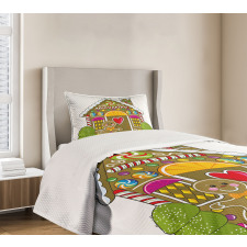 Candy House Bedspread Set