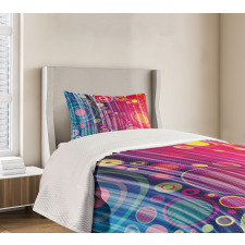 Psychedelic Modern Art Bedspread Set