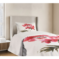 Japanese Ink Wash Painting Bedspread Set