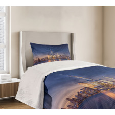 New York Skyline Evening Bedspread Set