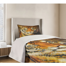 Oil Painting Style Animal Bedspread Set
