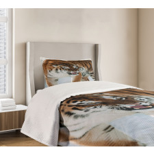 Siberian Predator Feline Bedspread Set