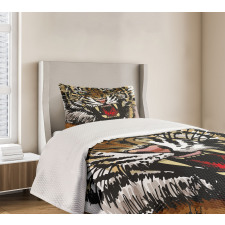 Angry Eyes Sketch Art Bedspread Set