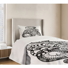 Snake and Tiger Pattern Bedspread Set