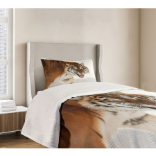 Panthera on Snow Close Bedspread Set