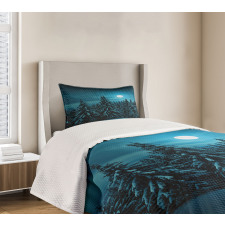 Tranquil Snowy Woodland Bedspread Set