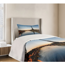 Eiffel Tower at Twilight Bedspread Set