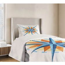 Watercolor Directions Bedspread Set