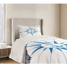 Blue Windrose Anchor Bedspread Set