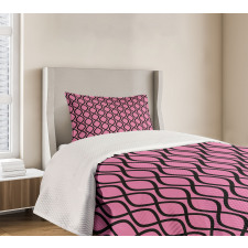 Wavy Lines Feminine Bedspread Set