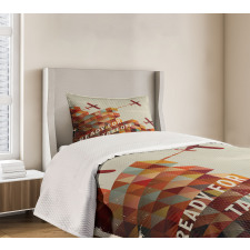 Geometric Aged Bedspread Set