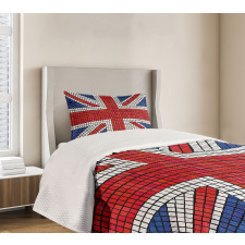 Mosaic British Flag Bedspread Set