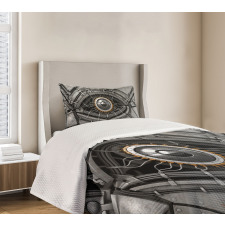 Robot Eye Wires Technology Bedspread Set