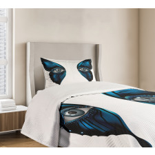 Realistic Female Butterfly Bedspread Set