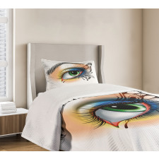 Fantasy Woman Make up Wing Bedspread Set