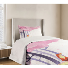 Spring Pink Sakura Idyllic Bedspread Set