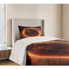 Vivid Burning Earth Heat Bedspread Set