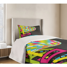 Retro Disco Ball Bedspread Set