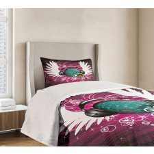 Disco Ball Music Bedspread Set