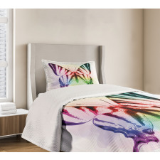 Butterfly Rainbow Bedspread Set