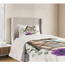 Watercolor Home Bedspread Set