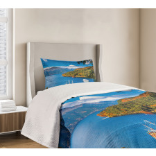 Lake Ashi in Japan Bedspread Set