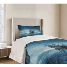 Night Sky Ocean Bedspread Set