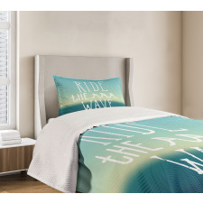 Ocean Graphic Art Bedspread Set