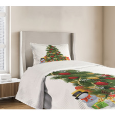 Christmas Tree Style Bedspread Set