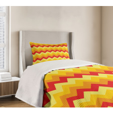 Warm Color Arrow Bedspread Set
