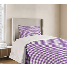 Gingham Vintage Style Bedspread Set