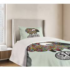 Hipster Doodle Fun Sheep Bedspread Set