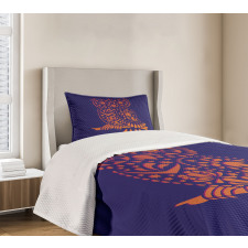 Ornamental Vintage Owl Bedspread Set