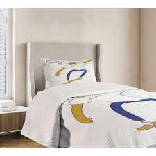 Cool Hipster Skater Urban Bedspread Set