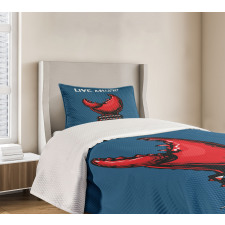 Crab Claw Spiky Wristlets Bedspread Set