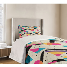 80s Funky Memphis Fashion Bedspread Set