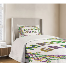 Vivid Beads Patterns Bedspread Set
