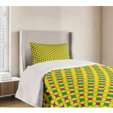 Retro Pattern Stars Bedspread Set