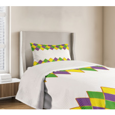 Carnival Colors Grid Bedspread Set