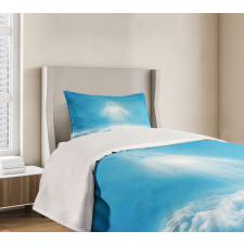 Above the Clouds Ancient Scene Bedspread Set