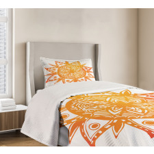 Watercolor Sun Bedspread Set