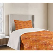 Grunge Radial Pattern Bedspread Set