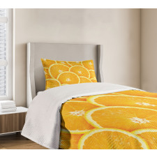 Citrus Fruit of Orange Bedspread Set