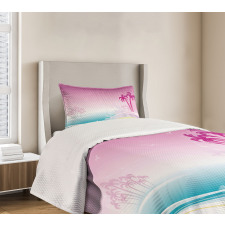 Fantasy Beach Island Coast Bedspread Set