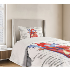 Human Body Organ Bedspread Set